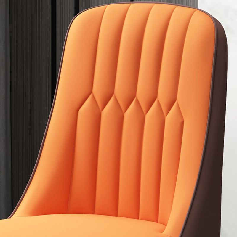 Home Scandinavian Side Chair Metal Upholstered Parsons Dining Room Chair Clearhalo ' kitchen&dining_furn' 'Dining Chairs' 'Dining Tables & Seating' 'dining_chair' 'furn' 'furn_dining_chair' 'Furniture' 'furniture_dining_chair' 'Kitchen & Dining Furniture' 'kitchen' 1200x1200_3cbf4b6e-4030-41c5-8275-0570998506e7