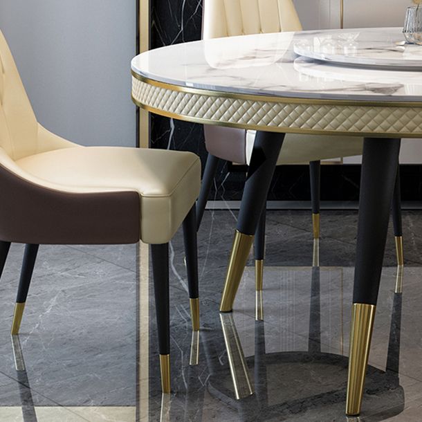 Contemporary Style Round Table Set 1/4/5/6/7/9 Pieces Dining Set for Home