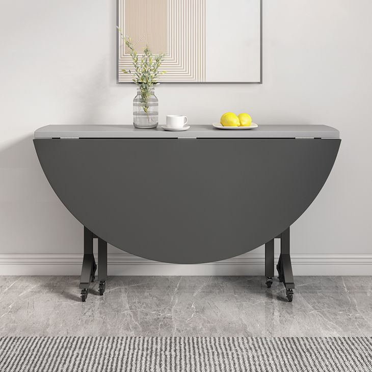 47'' Foldable Artificial Wooden Dining Table Extendable Round Table with Trestle Base Clearhalo ' dining_table' 'Dining Tables & Seating' 'Dining Tables' 'furn' 'furn_dining_table' 'Furniture' 'furniture_dining_table' 'Kitchen & Dining Furniture' 'kitchen&dining_furn' 'kitchen' 'kitchen_dining_table' 1200x1200_3cc05031-cc5a-44ea-8812-75ff8fd1f839