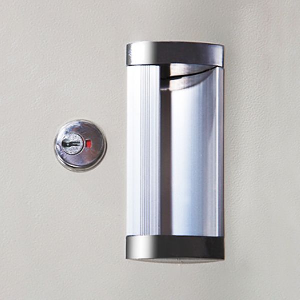 Metalen eigentijdse kast voor thuisgrijs scharnierende deur opbergkast