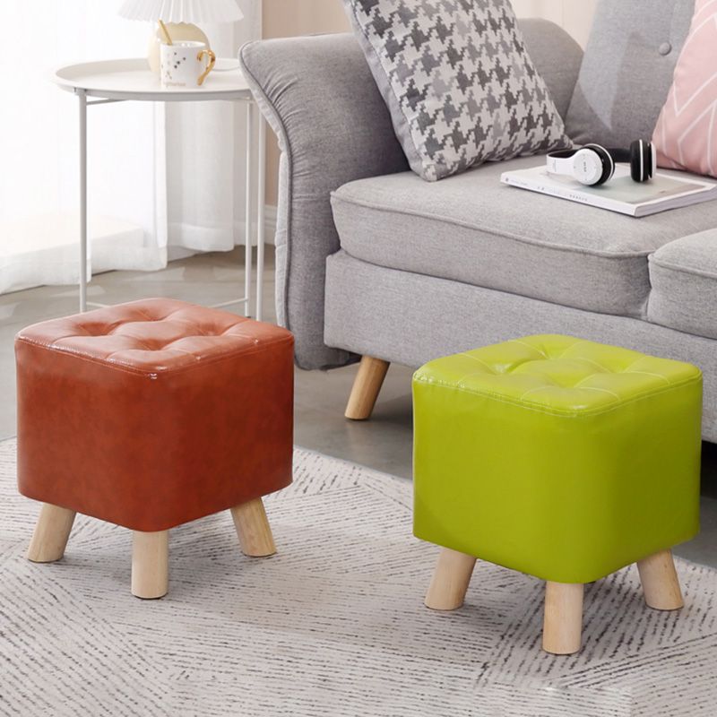Water Resistant Pouf Tufted Whole Colored Square Faux Leather Pouf Stool Clearhalo 'furn' 'furn_ottomans_poufs' 'Furniture' 'Living Room Furniture' 'Ottomans & Poufs' 'ottomans_poufs' 1200x1200_3cc07f00-1950-45ea-83f4-e5363e582c9d