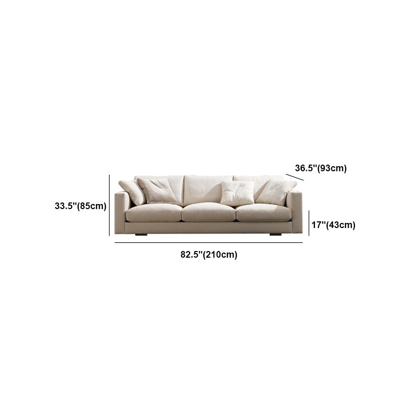 Contemporary Standard Faux Leather /Cotton Blend Square Arm Sofa Couch Clearhalo 'furn' 'furn_sofas' 'Furniture' 'Living Room Furniture' 'Sofa' 'sofas' 1200x1200_3cc0ba13-db89-400a-a23b-bf8a6fa9c957