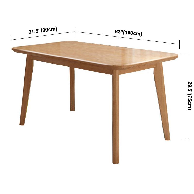 Rectangle Solid Wood Brown Tone Dining Table Simplicity 4 Legs Table for Dining Room Clearhalo ' dining_table' 'Dining Tables & Seating' 'Dining Tables' 'furn' 'furn_dining_table' 'Furniture' 'furniture_dining_table' 'Kitchen & Dining Furniture' 'kitchen&dining_furn' 'kitchen' 'kitchen_dining_table' 1200x1200_3cc2b24e-93e8-4226-b217-38c1be07e87a