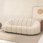 Beige Chenille Curved Sofa Modern 1/2/3-Seater Statement Sofa