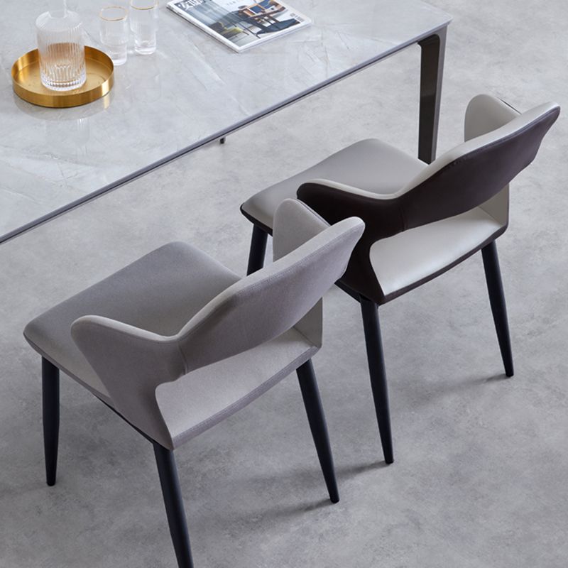 Minimalist Style Upholstered Side Chairs Open Back Arm Side Chairs for Home Clearhalo ' kitchen&dining_furn' 'Dining Chairs' 'Dining Tables & Seating' 'dining_chair' 'furn' 'furn_dining_chair' 'Furniture' 'furniture_dining_chair' 'Kitchen & Dining Furniture' 'kitchen' 1200x1200_3cc399db-cc8e-40b1-9e70-fae998d65bb7