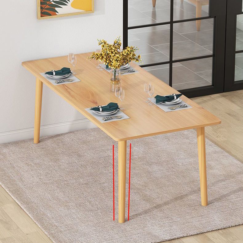 Industrial Wood Rectangle Dining Table Kitchen Standard Dining Table with 4 Legs Clearhalo ' dining_table' 'Dining Tables & Seating' 'Dining Tables' 'furn' 'furn_dining_table' 'Furniture' 'furniture_dining_table' 'Kitchen & Dining Furniture' 'kitchen&dining_furn' 'kitchen' 'kitchen_dining_table' 1200x1200_3cc57a54-4998-42ee-8a30-00d79ba9b310