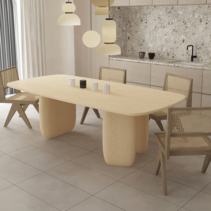 Industrial Solid Wood Dining Table Rectangle Kitchen Table with 3 Legs Clearhalo ' dining_table' 'Dining Tables & Seating' 'Dining Tables' 'furn' 'furn_dining_table' 'Furniture' 'furniture_dining_table' 'Kitchen & Dining Furniture' 'kitchen&dining_furn' 'kitchen' 'kitchen_dining_table' 1200x1200_3cc61ef2-a9e6-4315-8f7c-e4f0f8fd1e4a