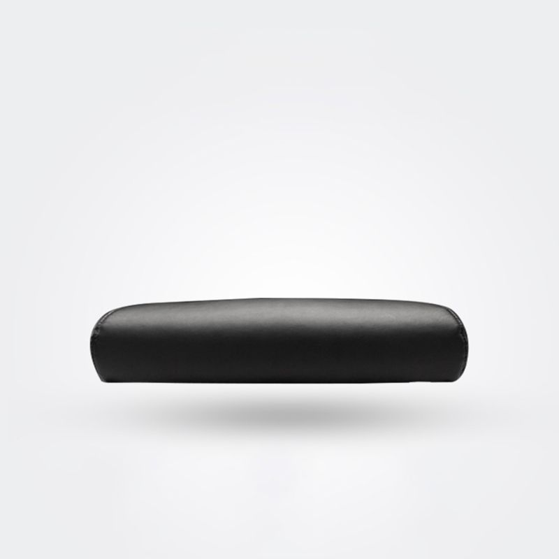 Modern Style Office Chair Black Leather No Wheels Fixed Arm Chair Clearhalo 'furn' 'furn_office_chair' 'Furniture' 'Office Chairs' 'Office Furniture' 'office_chair' 1200x1200_3cc6268a-322b-4353-a578-c4c7344cdd83