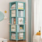 Geometric Closed Back Bookshelf Nordic Rotatable Study Room Bookcase