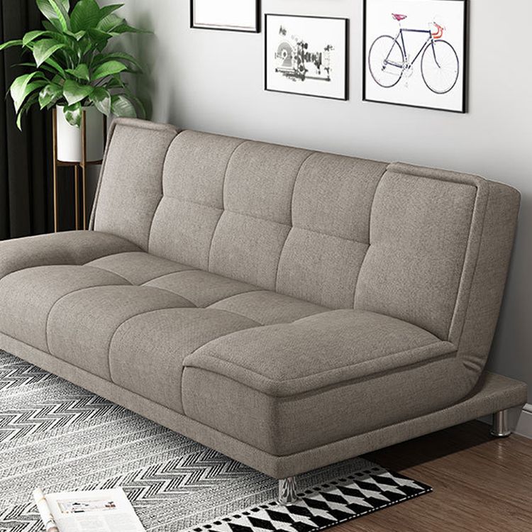 Contemporary Convertible Footrest Stool Sofa Bed with Biscuit Back Clearhalo 'furn' 'furn_sofas' 'Furniture' 'furniture_sofas' 'kitchen' 'kitchen_sofas' 'Living Room Furniture' 'Sofa' 'sofas' 1200x1200_3cc85dda-2bef-4d68-8147-a9fd12064d51
