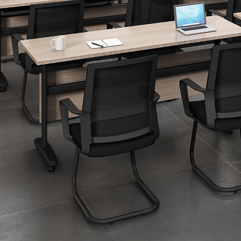 ミッドバックホームオフィスチェアブラックフレームモダンカンファレンスチェア