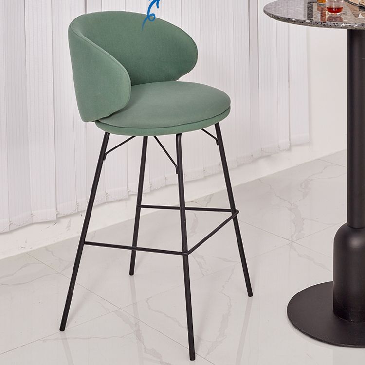 Modern Style Metal Bar-stool Bucket Counter Bar Stool for Home Clearhalo 'Bar Furniture' 'Bar Stools' 'bar_stools' 'furn' 'furn_bar_stools' 'Furniture' 'furniture_bar_stools' 'Kitchen & Dining Furniture' 1200x1200_3cceefd1-50d5-46cf-909f-0b80cbee92a1
