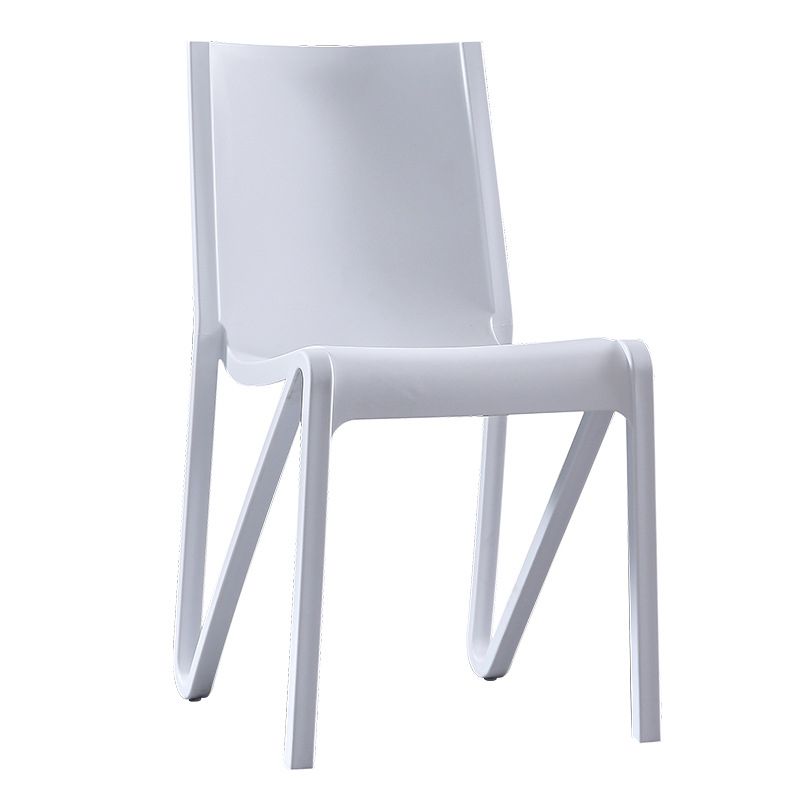 Scandinavian Home Side Chair Solid Back Plastic Multicolor Dining Room Chair Clearhalo ' kitchen&dining_furn' 'Dining Chairs' 'Dining Tables & Seating' 'dining_chair' 'furn' 'furn_dining_chair' 'Furniture' 'furniture_dining_chair' 'Kitchen & Dining Furniture' 'kitchen' 1200x1200_3ccf69e8-f520-40a0-a8fc-e455ca244ceb