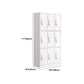 Contemporary Style Wardrobe Steel Home Wardrobe Closet,35.43" D x 16.54" W x 70.87" H