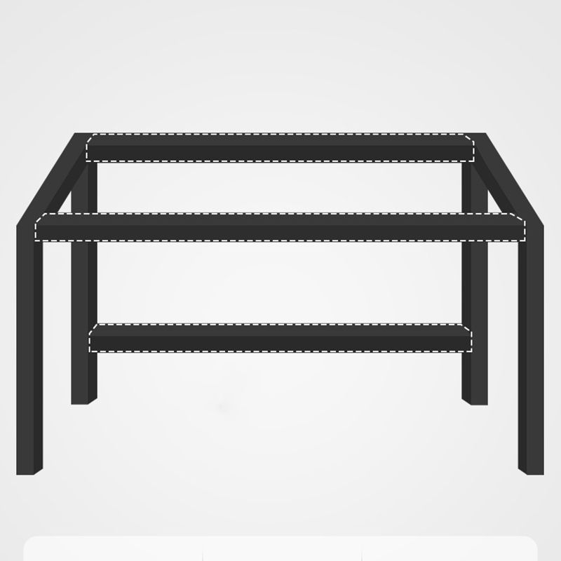 Escritorio de escritura rectangular de madera escritorio de computadora industrial