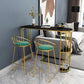 Contemporary Bar Table 42-inch Height Stone Top and Iron Base Bistro Table Clearhalo 'Bar Furniture' 'Bar Tables' 'bar_tables' 'furn' 'furn_bar_tables' 'Furniture' 'furniture_bar_tables' 'Kitchen & Dining Furniture' 1200x1200_3cd01ad0-76c1-49fb-bb54-1c9fd604999d