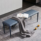 Solid Color Dining Bench, 18"H Upholstered Bench with 4 Metal Legs Clearhalo 'Benches' 'Chairs & Seating' 'furn' 'furn_benches' 'Furniture' 'Living Room Furniture' 1200x1200_3cd41a99-ac26-49a1-8ff4-9c3087d74fb1