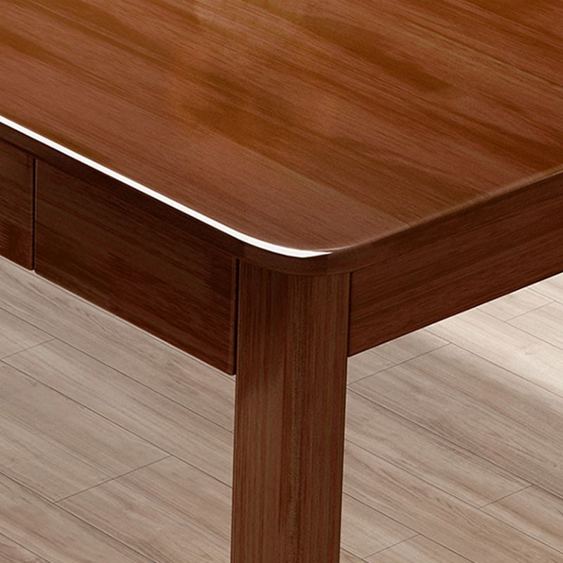 4 Schubladen fester Holz rechteckiger Büroschreibtisch Rechteck 31,5 "breites Schreibtisch