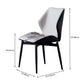 Contemporary Kitchen Dining Side Chair Wingback Parsons Chair with Carbon Steel Legs Clearhalo ' kitchen&dining_furn' 'Dining Chairs' 'Dining Tables & Seating' 'dining_chair' 'furn' 'furn_dining_chair' 'Furniture' 'furniture_dining_chair' 'Kitchen & Dining Furniture' 'kitchen' 1200x1200_3cd8b304-1881-44f4-8afe-f101d1036bbc