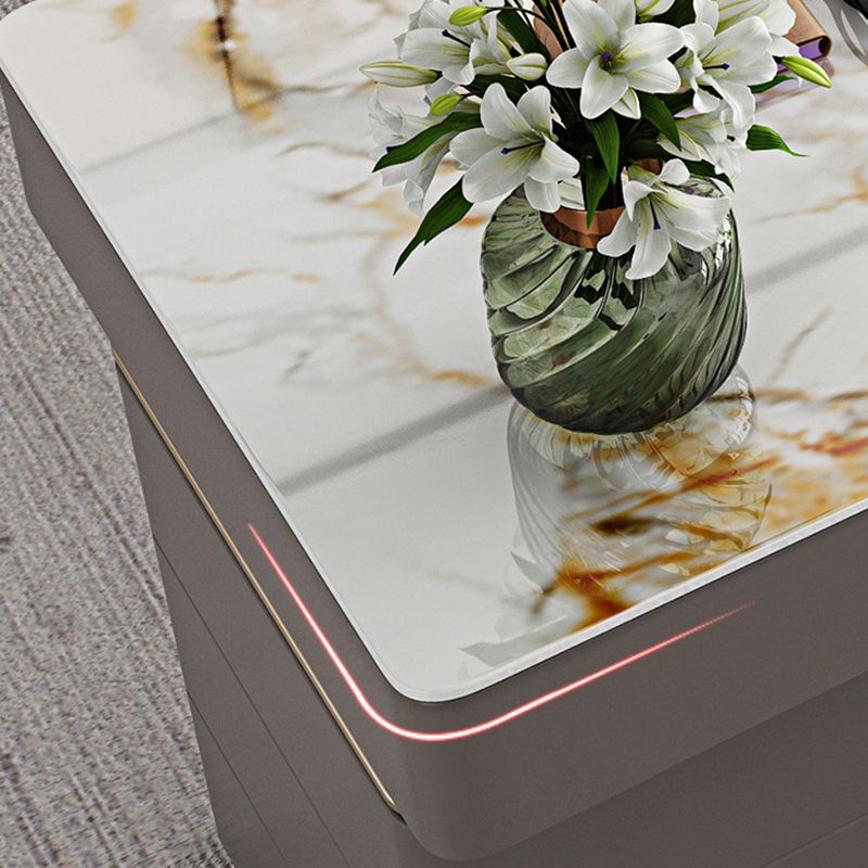 Rectangular Office Executive Desk Cable Management Beige Office Desk with Drawers