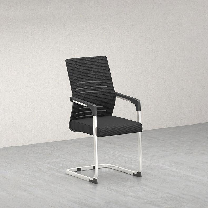 Sedia da ufficio a armi fisse moderna senza ruote sedia da gioco ergonomico