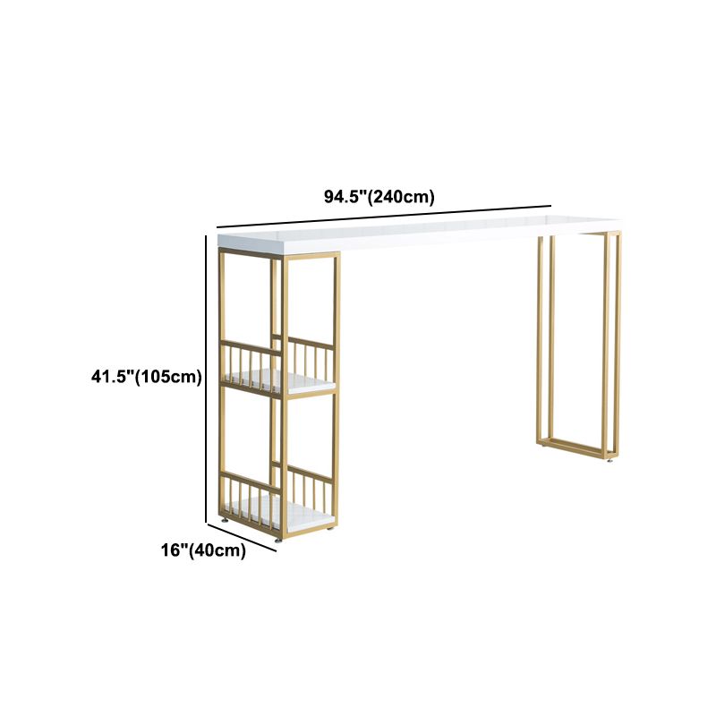 Glam 1/2/3 Pieces Wood Bar Table Set Rectangle Bar Table with High Stools for Kitchen Clearhalo 'Bar Furniture' 'furn' 'furn_home_bar_bar_sets' 'Furniture' 'Home Bars & Bar Sets' 'home_bar_bar_sets' 'Kitchen & Dining Furniture' 1200x1200_3cdc7d9f-8e15-4612-bb86-1336359068ee
