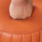 Orange Leather Solid Color Pouf Round Water Resistant Indoor Pouf Clearhalo 'furn' 'furn_ottomans_poufs' 'Furniture' 'Living Room Furniture' 'Ottomans & Poufs' 'ottomans_poufs' 1200x1200_3cdcfb26-548e-4830-8bde-5c96c19616d6
