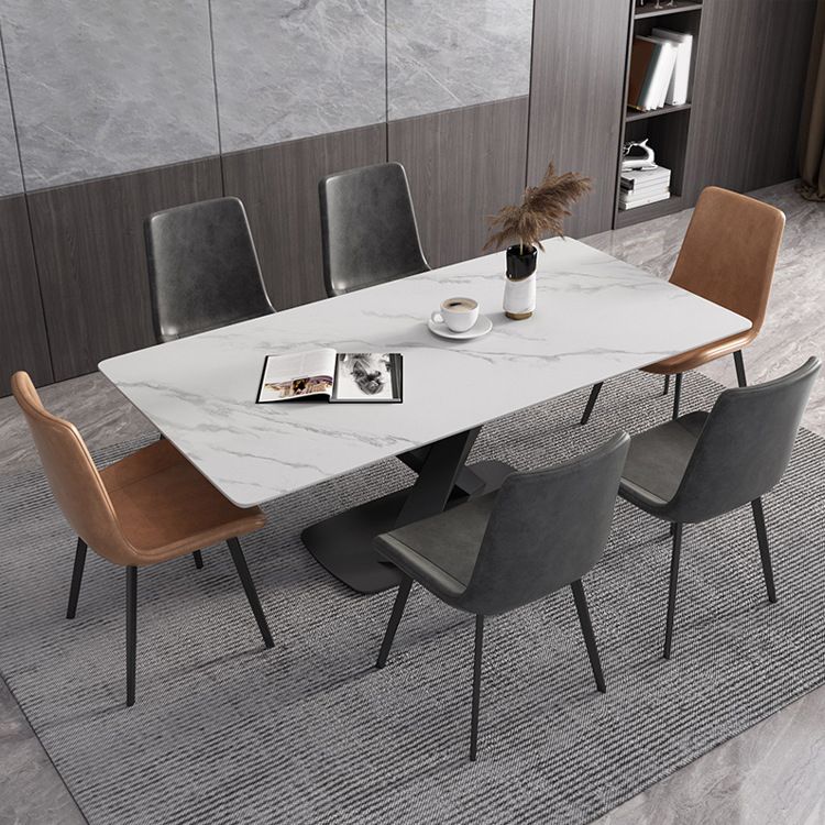 Juego de mesa de comedor rectangular 1/2/4/5/6/7 piezas de comedor de metal para casa