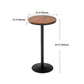 Industrial Style Black Iron Bar Table Brown Wood Top Bistro Table for Cafe Clearhalo 'Bar Furniture' 'Bar Tables' 'bar_tables' 'furn' 'furn_bar_tables' 'Furniture' 'furniture_bar_tables' 'Kitchen & Dining Furniture' 'kitchen&dining_furn' 'kitchen' 1200x1200_3cdef735-2aa7-4478-b78f-89606fb5fab1