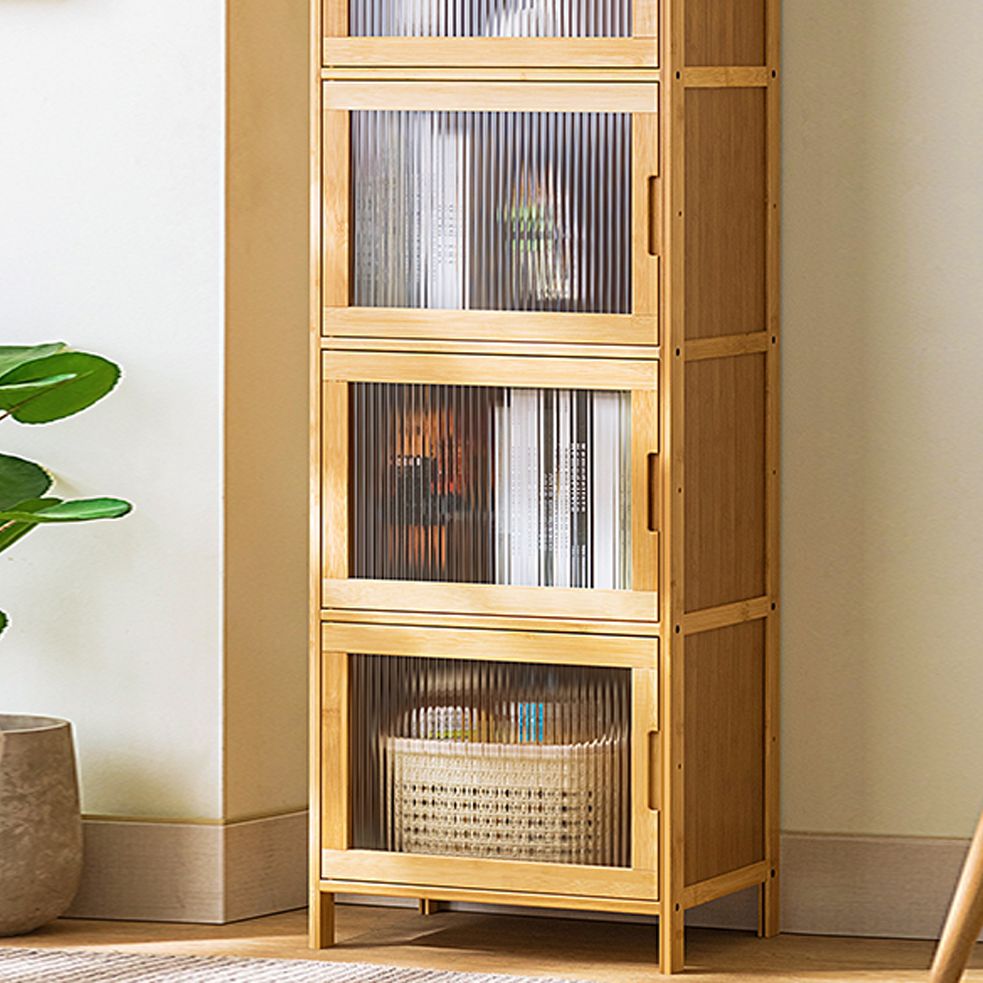 Contemporary Rectangle Storage Cabinet Natural Finish Accent Cabinet with Doors Clearhalo 'Cabinets & Chests' 'cabinets_chests' 'furn' 'furn_cabinets_chests' 'Furniture' 'Living Room Furniture' 1200x1200_3cdfe8ea-dc73-4c14-8746-70b6df9719ce