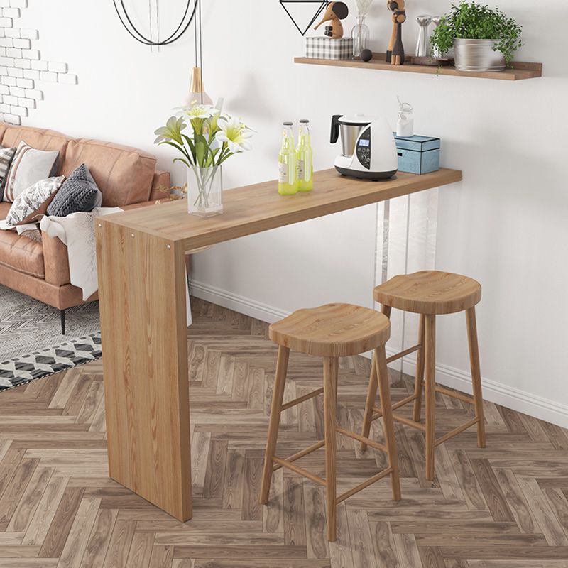 1/4 Pieces Modern Rectangular Pub Table Set Wooden Counter Table with Backless Stools Clearhalo 'Bar Furniture' 'furn' 'furn_home_bar_bar_sets' 'Furniture' 'Home Bars & Bar Sets' 'home_bar_bar_sets' 'Kitchen & Dining Furniture' 1200x1200_3ce00068-4e0f-423e-a73d-0bfb9143e188