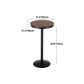 Industrial Black Iron Bar Table 21.6"W Round Top Brown Wood Bistro Table for Cafe Clearhalo 'Bar Furniture' 'Bar Tables' 'bar_tables' 'furn' 'furn_bar_tables' 'Furniture' 'furniture_bar_tables' 'Kitchen & Dining Furniture' 'kitchen&dining_furn' 'kitchen' 1200x1200_3ce0a5dc-dd82-4b30-9734-c2cb20acd356