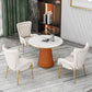 Metal Traditional Luxury Round Indoor Table Sintered Stone Table for Kitchen and Dining Room Clearhalo ' dining_table' 'Dining Tables & Seating' 'Dining Tables' 'furn' 'furn_dining_table' 'Furniture' 'furniture_dining_table' 'Kitchen & Dining Furniture' 'kitchen&dining_furn' 'kitchen' 'kitchen_dining_table' 1200x1200_3ce0c357-1fb8-4e87-a1e2-82f873ca7ee5