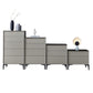 Grey Wood and Stone Buffet Server Modern Living Room Buffet/Console with Drawers Clearhalo 'buffet_sideboard' 'Buffets & Sideboards' 'Furniture' 'furniture_buffet_sideboard' 'Kitchen & Dining Furniture' 1200x1200_3ce10353-bd9d-4807-9f43-3414392d65e1