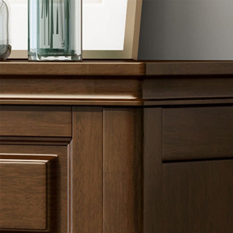 Modern Rectangle Side Cabinet Wood Knobs Cabinet with Drawer