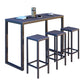 Modern Bar-height Table with Metal Base Bar Table for Outdoor Clearhalo 'Bar Furniture' 'Bar Tables' 'bar_tables' 'furn' 'furn_bar_tables' 'Furniture' 'Kitchen & Dining Furniture' 1200x1200_3ce1c0d6-2398-4096-8a8e-607f2e1d6ca9