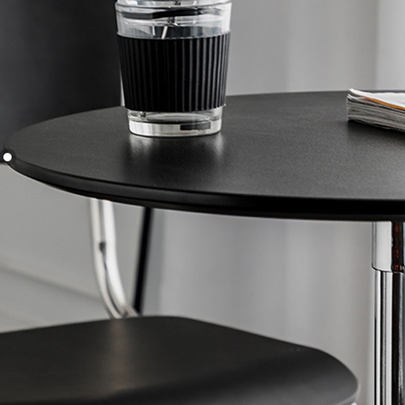 Tavolo da goccia di piedistallo contemporaneo tavolo laterale rotondo per soggiorno