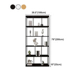 Industrial Metal Etagere Book Shelf with Rectangular Shelves Bookcase Clearhalo 'Bookcases' 'furn' 'furn_bookcases' 'Furniture' 'furniture_bookcases' 'kitchen' 'kitchen_bookcases' 'Living Room Furniture' 'Office Furniture' 1200x1200_3ce1dc76-6824-448a-9e36-32471b5ed897