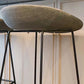 Metal Bar Stool Modern Style Low Back Armless Counter Stool for Home Use