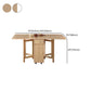 Modern Rectangle Dining Table Wood Drop Leaf Folding for Dining Room