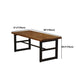 Rectangle Dining Table Industrial Home Kitchen Trestle Base Table