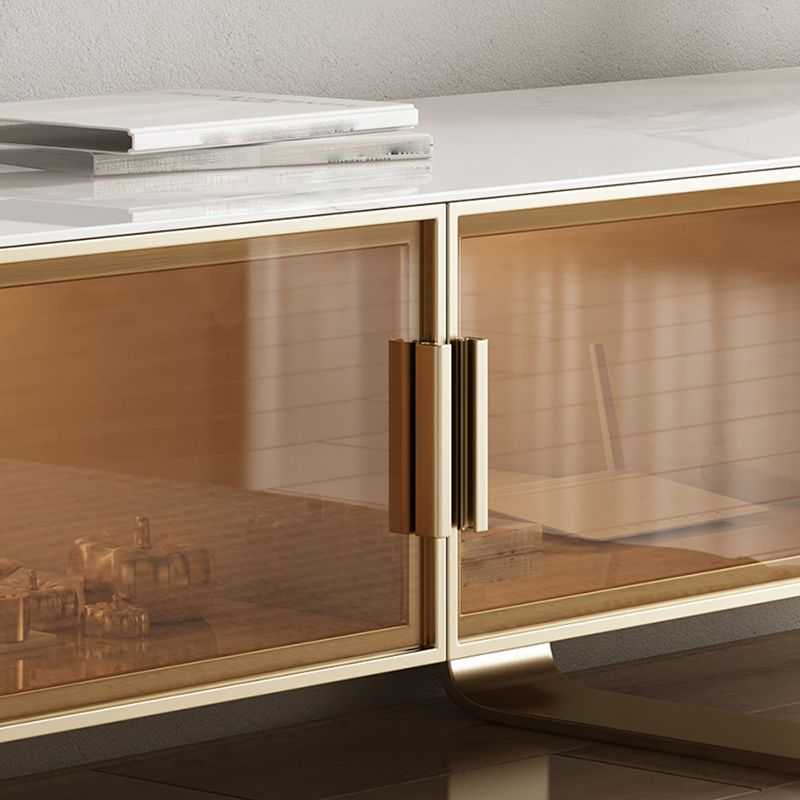 Consola de TV de almacenamiento cerrada estilo Luxury Home Stonter Stoner TV gabinete