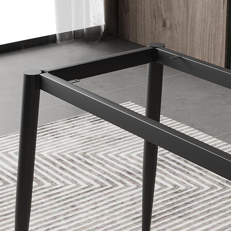 Luxury Sintered Stone Top Dining Table Rectangle Grey Table with 4 Legs Clearhalo 'Dining Tables & Seating' 'Dining Tables' 'dining_table' 'furn' 'furn_dining_table' 'Furniture' 'Kitchen & Dining Furniture' 1200x1200_3ce4db7e-447c-44c1-9399-e27abb1aed7f
