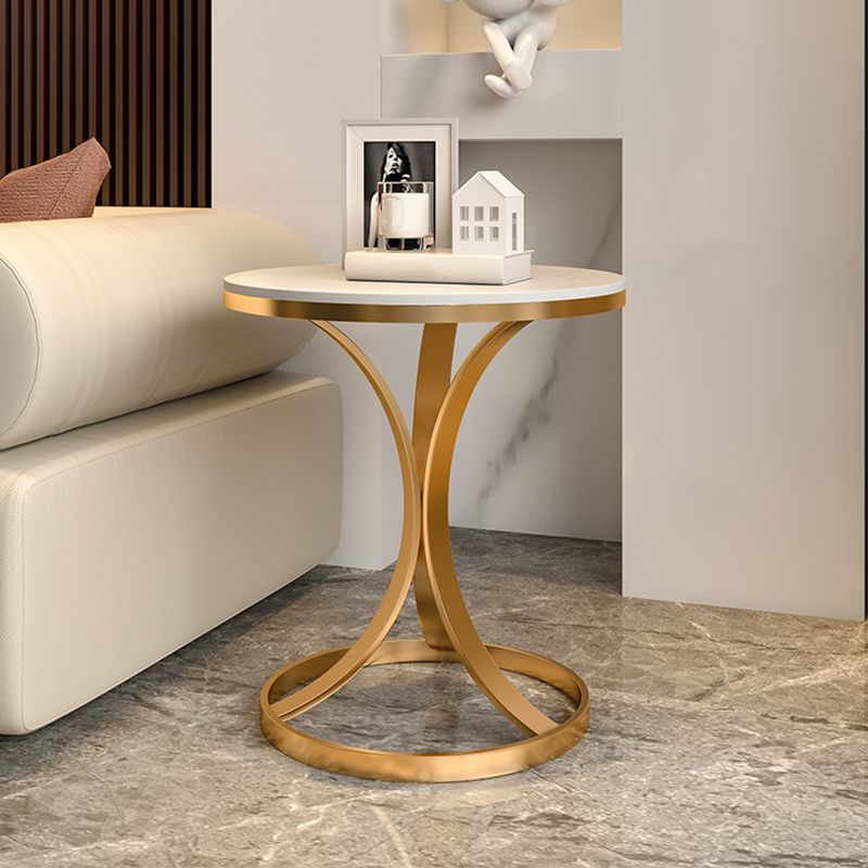 21.65" Tall Contemporary Style Side End Table Metal Frame Side Accent Table Clearhalo 'Coffee & Accent Tables' 'End & Side Tables' 'end_side_tables' 'furn' 'furn_end_side_tables' 'Furniture' 'Living Room Furniture' 1200x1200_3ce53b70-e654-4ba6-b599-5cf8dc1eb264