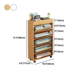 Wood Standard Bookcase Contemporary Style Closed Back Book Shelf Clearhalo 'Bookcases' 'furn' 'furn_bookcases' 'Furniture' 'furniture_bookcases' 'kitchen' 'kitchen_bookcases' 'Living Room Furniture' 'Office Furniture' 1200x1200_3ce63bd7-c8b8-4a2e-b5d0-d789987a1f52