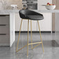 Modern Backrest Armless Counter Stool Iron Bar Stool with Leather Cushion Clearhalo 'Bar Furniture' 'Bar Stools' 'bar_stools' 'furn' 'furn_bar_stools' 'Furniture' 'Kitchen & Dining Furniture' 1200x1200_3ce8bd47-13c1-4d4b-8567-7ecbd918874d
