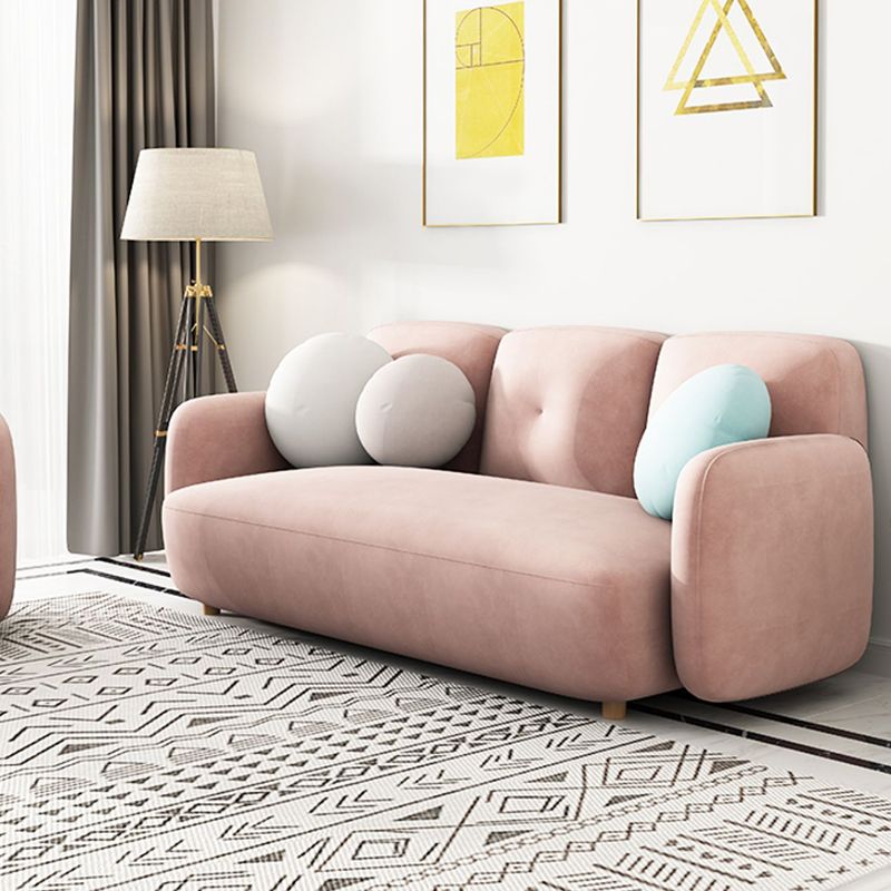 Modern Macaroon 3/4 Seater Sofa Square Arm Standard Cushions Sofa Clearhalo 'furn' 'furn_sofas' 'Furniture' 'furniture_sofas' 'kitchen' 'kitchen_sofas' 'Living Room Furniture' 'Sofa' 'sofas' 1200x1200_3ce8c54d-b7cc-433b-bc0f-e353fbecbf84