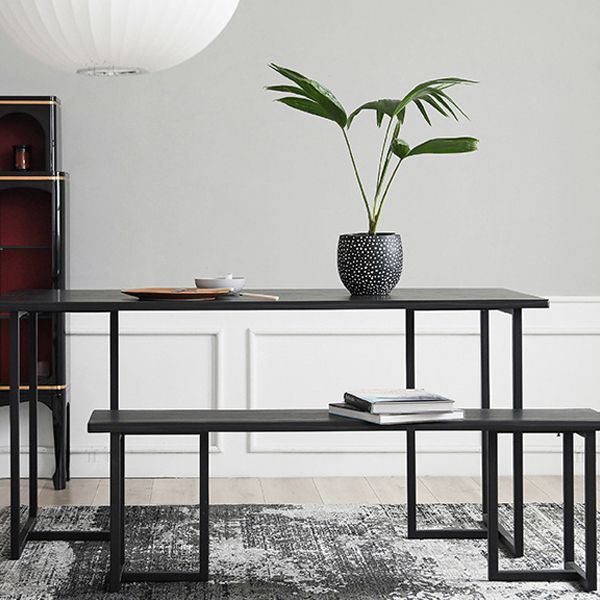 Modern 1/2 Pieces Dining Set Rectangle Wood Dining Table for Dining Room Clearhalo 'Dining Room Sets' 'Dining Tables & Seating' 'dining_room_set' 'furn' 'furn_dining_room_set' 'Furniture' 'Kitchen & Dining Furniture' 1200x1200_3cea432c-5492-46d2-91f0-05e0c04ddd24