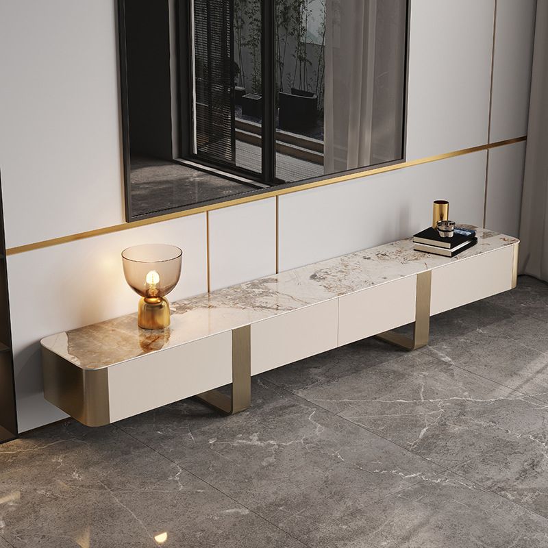 Glam Media Console Stone TV Stand with Drawers for Living Room Clearhalo 'furn' 'furn_tv_stands_entertainment_centers' 'Furniture' 'Living Room Furniture' 'TV Stands & Entertainment Centers' 'TV Stands & Media Storage Furniture' 'tv_stands_entertainment_centers' 1200x1200_3ced7ad4-5da9-4b59-a981-993b34993046