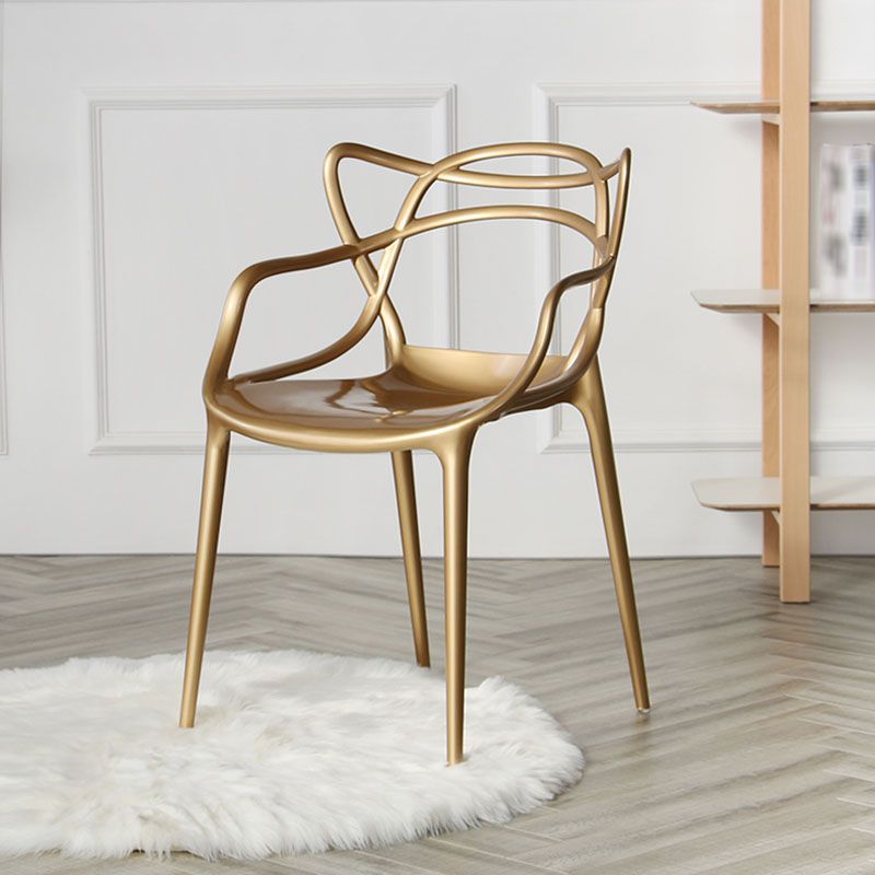 Scandinavian Style Open Back Side Chair for Home Plastic Side Chair Clearhalo 'Dining Chairs' 'Dining Tables & Seating' 'dining_chair' 'furn' 'furn_dining_chair' 'Furniture' 'Kitchen & Dining Furniture' 1200x1200_3cedb045-5fc8-4ead-8e39-3bbd89d9024d